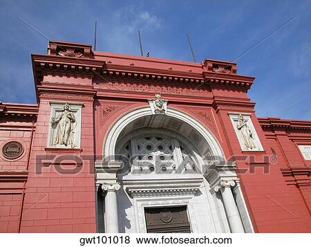 Facade of a museum, Cairo, Egypt View Large Photo Image Stock Photo - Facade of a museum, Cairo, Egypt. Fotosearch