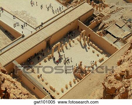 High angle view of tourists in a temple, Egypt View Large Photo Image Stock Photography - High angle view of tourists in a temple, Egypt. Fotosearch