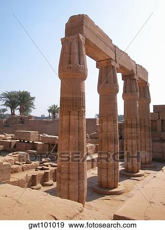 Old ruins of a temple, Temples Of Karnak, Luxor, Egypt View Large Photo Image Stock Photo - Old ruins of a temple, Temples Of Karnak, Luxor, Egypt. Fotosearch