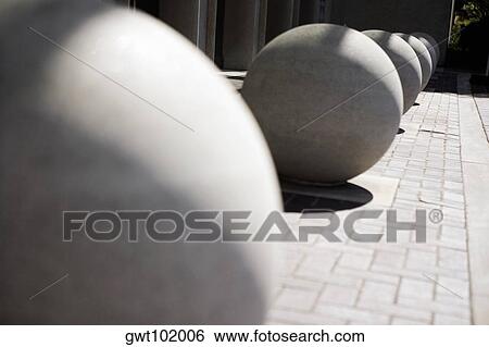 Close-up of stone spheres, Washington DC, USA View Large Photo Image Stock Photograph - Close-up of stone spheres, Washington DC, USA. Fotosearch
