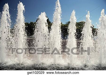 Close-up of water fountains, Washington DC, USA View Large Photo Image Stock Photo - Close-up of water fountains, Washington DC, USA. Fotosearch