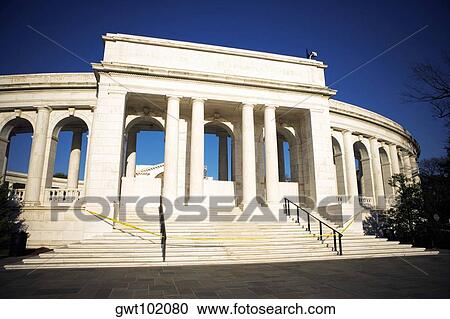 Facade of the Memorial Amphitheatre, Arlington National Cemetery, Arlington, Virginia, USA View Large Photo Image Stock Image - Facade of the Memorial Amphitheatre, Arlington National Cemetery, Arlington, Virginia, USA. Fotosearch