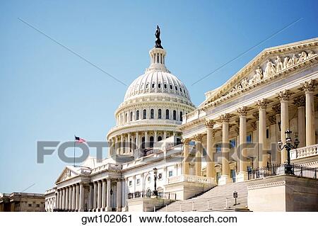 Facade of the United States Capitol Building, Washington DC, USA View Large Photo Image Stock Image - Facade of the United States Capitol Building, Washington DC, USA. Fotosearch