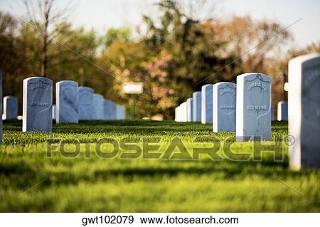 Graveyard of Standard Issue Markers, Washington DC, USA View Large Photo Image Stock Photo - Graveyard of Standard Issue Markers, Washington DC, USA. Fotosearch
