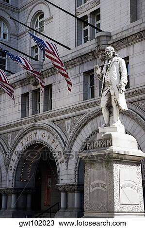 Low angle view of a statue in front of a building, Washington DC, USA View Large Photo Image Stock Image - Low angle view of a statue in front of a building, Washington DC, USA. Fotosearch