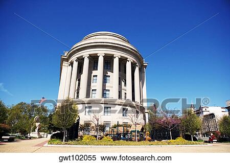 Stock Photography - Low angle view of the Federal Trade Commission's Building, Washington DC, USA. Fotosearch