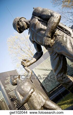 Low angle view of the Seabees Can Do Memorial Statue, Washington DC, USA View Large Photo Image Picture - Low angle view of the Seabees Can Do Memorial Statue, Washington DC, USA. Fotosearch