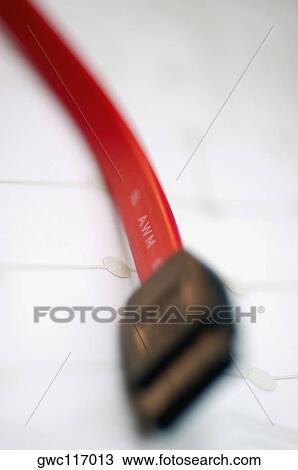 Stock Image - Close-up of a computer cable. Fotosearch