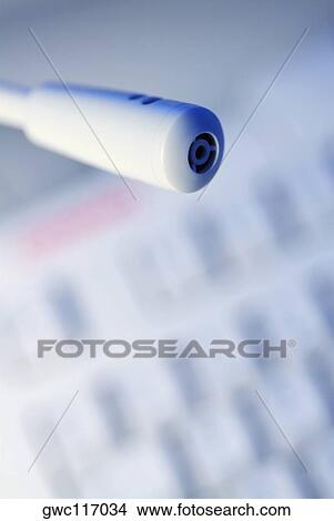 Picture - Close-up of a microphone. Fotosearch