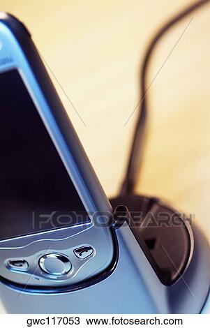 Stock Image - Close-up of a personal data assistant. Fotosearch