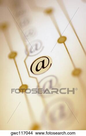Picture - Close-up of 'at' symbols. Fotosearch