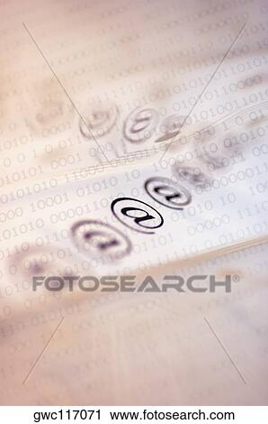 Stock Image - Close-up of 'at' symbols. Fotosearch