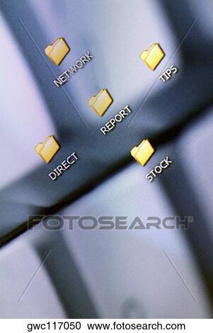 Close-up of computer icons on a visual screen View Large Photo Image Stock Image - Close-up of computer icons on a visual screen. Fotosearch
