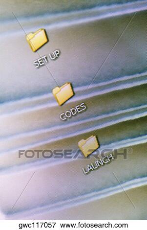 Close-up of computer icons on a visual screen View Large Photo Image Stock Photo - Close-up of computer icons on a visual screen. Fotosearch