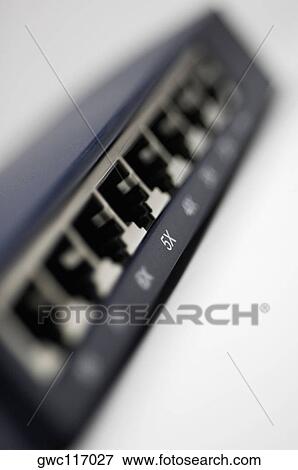 Close-up of network connection plug sockets on a network panel View Large Photo Image Stock Photo - Close-up of network connection plug sockets on a network panel. Fotosearch