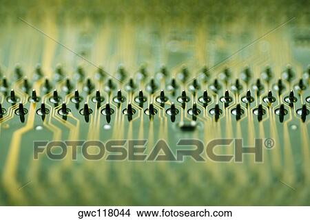 Picture - Close-up of a circuit board. Fotosearch