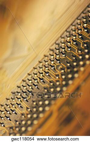 Picture - Close-up of a circuit board. Fotosearch