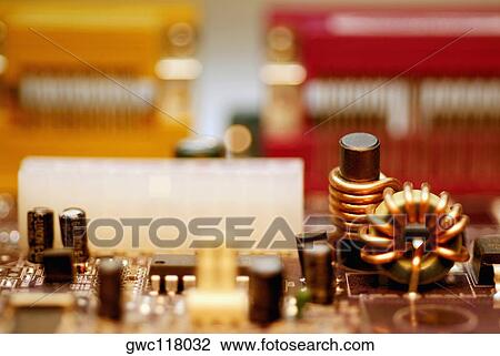 Close-up of a circuit board View Large Photo Image Stock Image - Close-up of a circuit board. Fotosearch