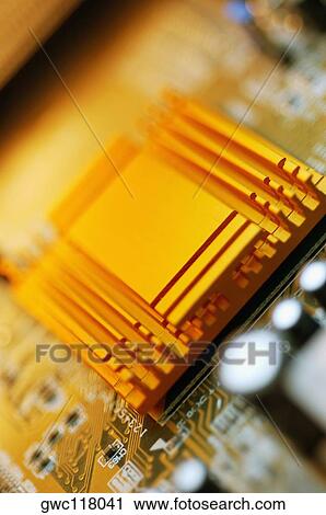 Stock Image - Close-up of a circuit board. Fotosearch