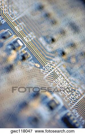 Stock Photo - Close-up of a circuit board. Fotosearch