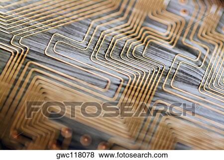 Stock Photo - Close-up of a circuit board. Fotosearch