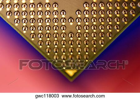 Close-up of a computer chip View Large Photo Image Stock Image - Close-up of a computer chip. Fotosearch
