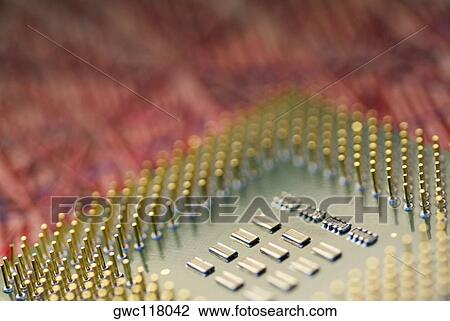 Close-up of a computer chip View Large Photo Image Stock Image - Close-up of a computer chip. Fotosearch