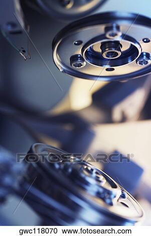 Close-up of a computer hard drive View Large Photo Image Stock Image - Close-up of a computer hard drive. Fotosearch