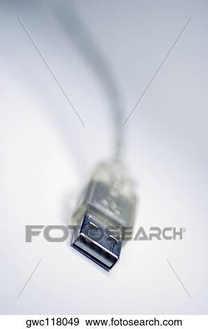 Stock Photo - Close-up of a USB cable. Fotosearch