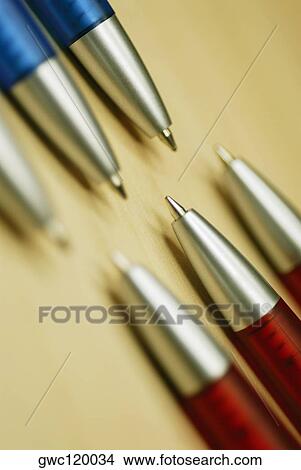 Close-up of ballpoint pens View Large Photo Image Picture - Close-up of ballpoint pens. Fotosearch
