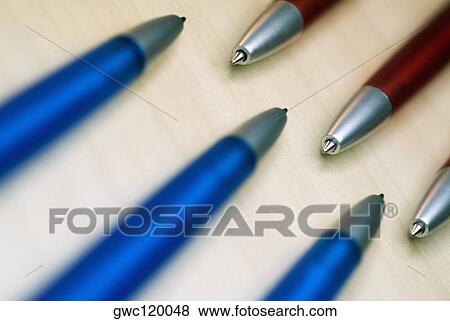 Close-up of ballpoint pens View Large Photo Image Stock Photo - Close-up of ballpoint pens. Fotosearch