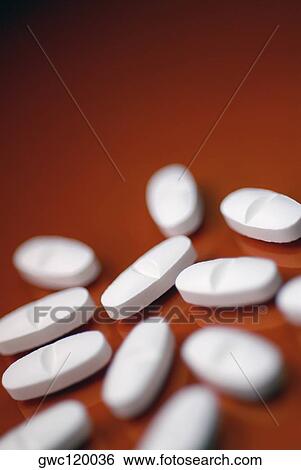 Stock Photograph - Close-up of pills. Fotosearch