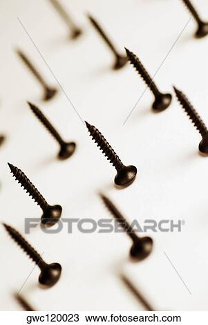 Close-up of screws View Large Photo Image Stock Image - Close-up of screws. Fotosearch