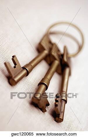 Close-up of three keys on a key ring View Large Photo Image Stock Photography - Close-up of three keys on a key ring. Fotosearch