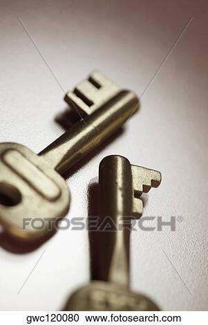 Close-up of two keys View Large Photo Image Stock Image - Close-up of two keys. Fotosearch
