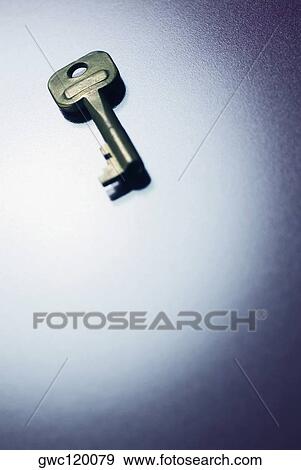 High angle view of a key View Large Photo Image Stock Photo - High angle view of a key. Fotosearch