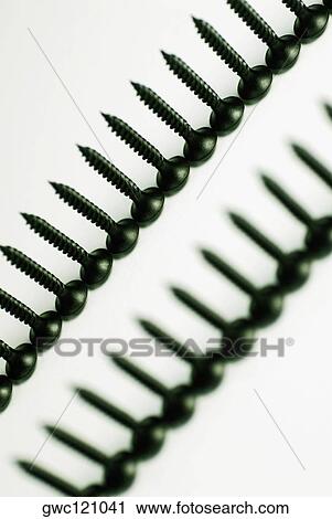 Close-up of screws View Large Photo Image Stock Image - Close-up of screws. Fotosearch