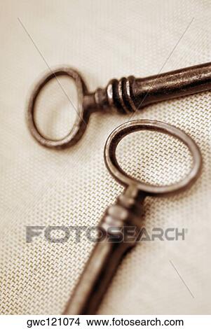 Picture - Close-up of two keys. Fotosearch