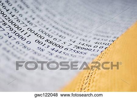 Close-up of numbers on a document View Large Photo Image Stock Photo - Close-up of numbers on a document. Fotosearch