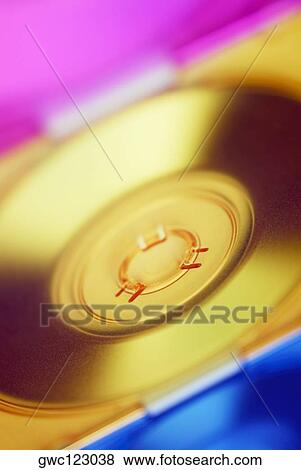 Close-up of a CD in a CD case View Large Photo Image Stock Photo - Close-up of a CD in a CD case. Fotosearch