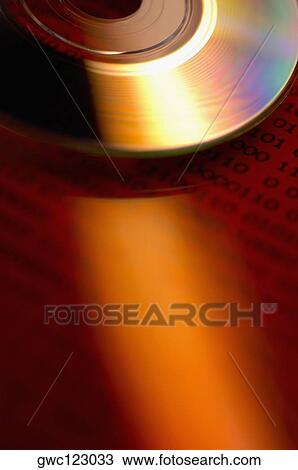 Close-up of a CD on binary code View Large Photo Image Stock Image - Close-up of a CD on binary code. Fotosearch