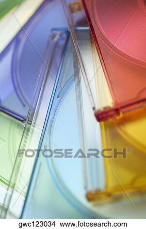 Close-up of a heap of CD cases View Large Photo Image Picture - Close-up of a heap of CD cases. Fotosearch
