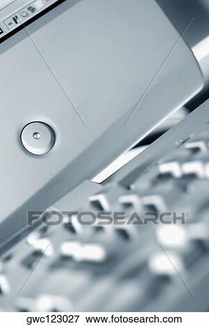 Close-up of the push button of a computer monitor and a keyboard View Large Photo Image Stock Photo - Close-up of the push button of a computer monitor and a keyboard. Fotosearch