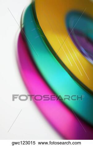 Stock Photography - Close-up of three CD's. Fotosearch