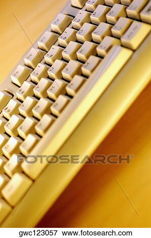 Stock Photo - High angle view of a computer keyboard. Fotosearch