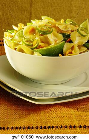 Stock Image - Close-up of a bowl of pasta. Fotosearch