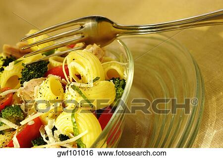 Stock Photograph - Close-up of a bowl of pasta. Fotosearch