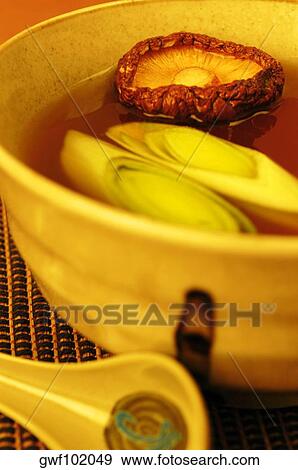 Close-up of a bowl of soup View Large Photo Image Stock Photo - Close-up of a bowl of soup. Fotosearch