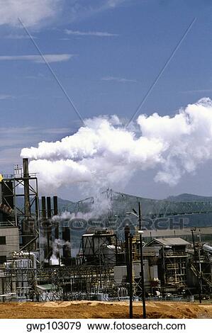 Air pollution at a paper mill, North Benol, Oregon, USA View Large Photo Image Stock Photo - Air pollution at a paper mill, North Benol, Oregon, USA. Fotosearch
