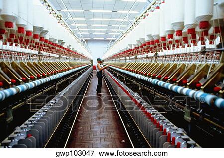 Interiors of a textile manufacturing plant, Recife, Brazil View Large Photo Image Stock Photo - Interiors of a textile manufacturing plant, Recife, Brazil. Fotosearch